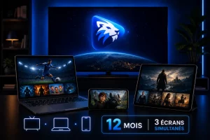 Abonnement IPTV Premium de 12 mois pour 3 écrans