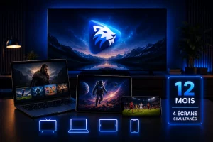 Abonnement IPTV Premium de 12 mois pour 4 écrans
