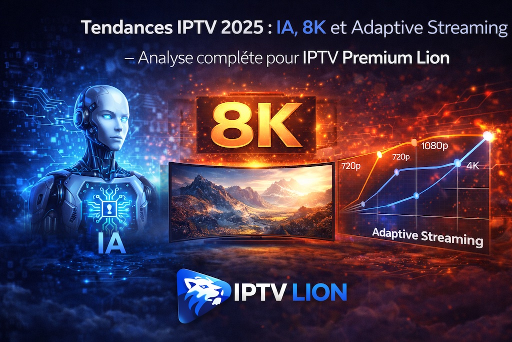 Tendances IPTV 2025 : Guide Complet sur la Révolution du Streaming (8K, IA, Fibre)