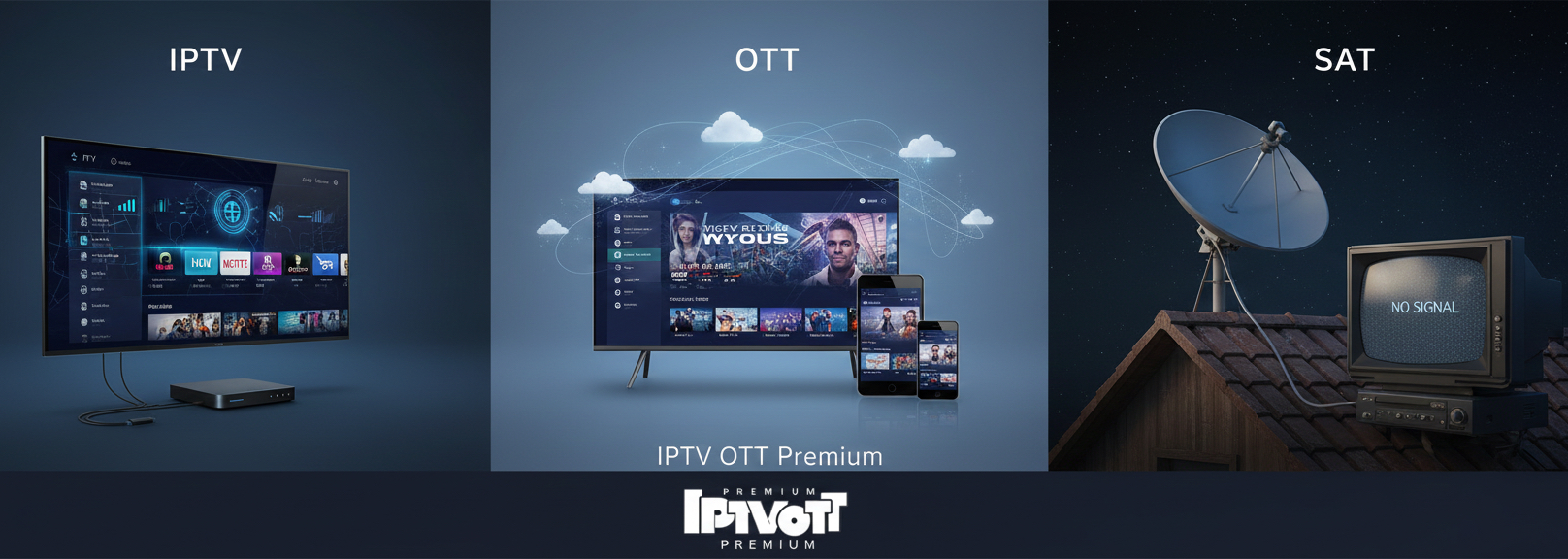 Comparatif IPTV vs OTT vs SAT 2025