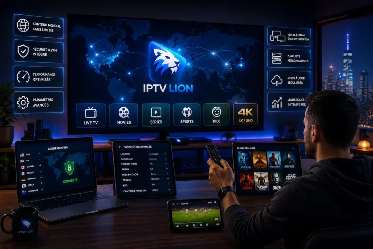 Configuration IPTV et OTT avancée avec streaming mondial sécurisé sur plusieurs appareils